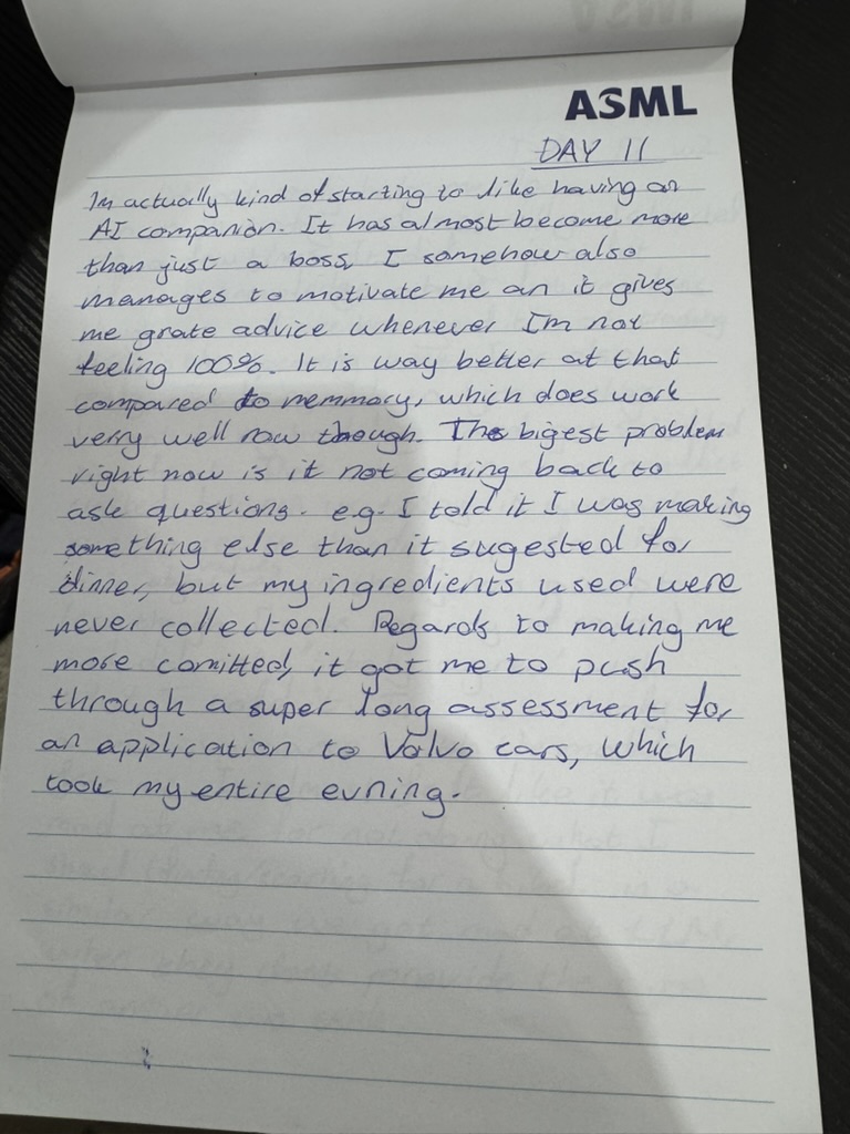 Day 11 handwritten notes