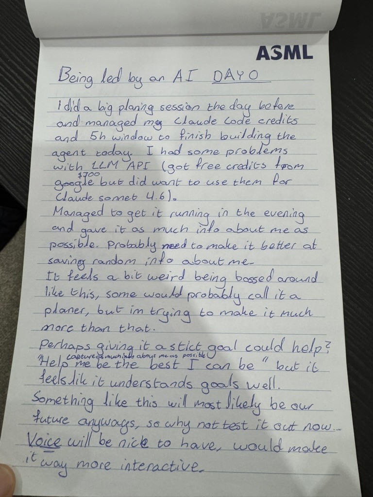 Day 0 handwritten notes