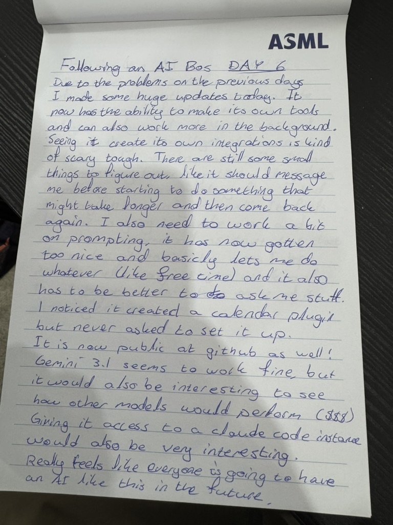 Day 6 handwritten notes